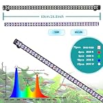 Aquarium Led Beleuchtung mit 24/7-Zyklus, Aquarium licht mit Timer, automatischer Ein-/Ausschaltung, Vollspektrum + 7 Einzelfarben, 10 Helligkeitsstufen, für Aquarium (68cm) – Bild 5