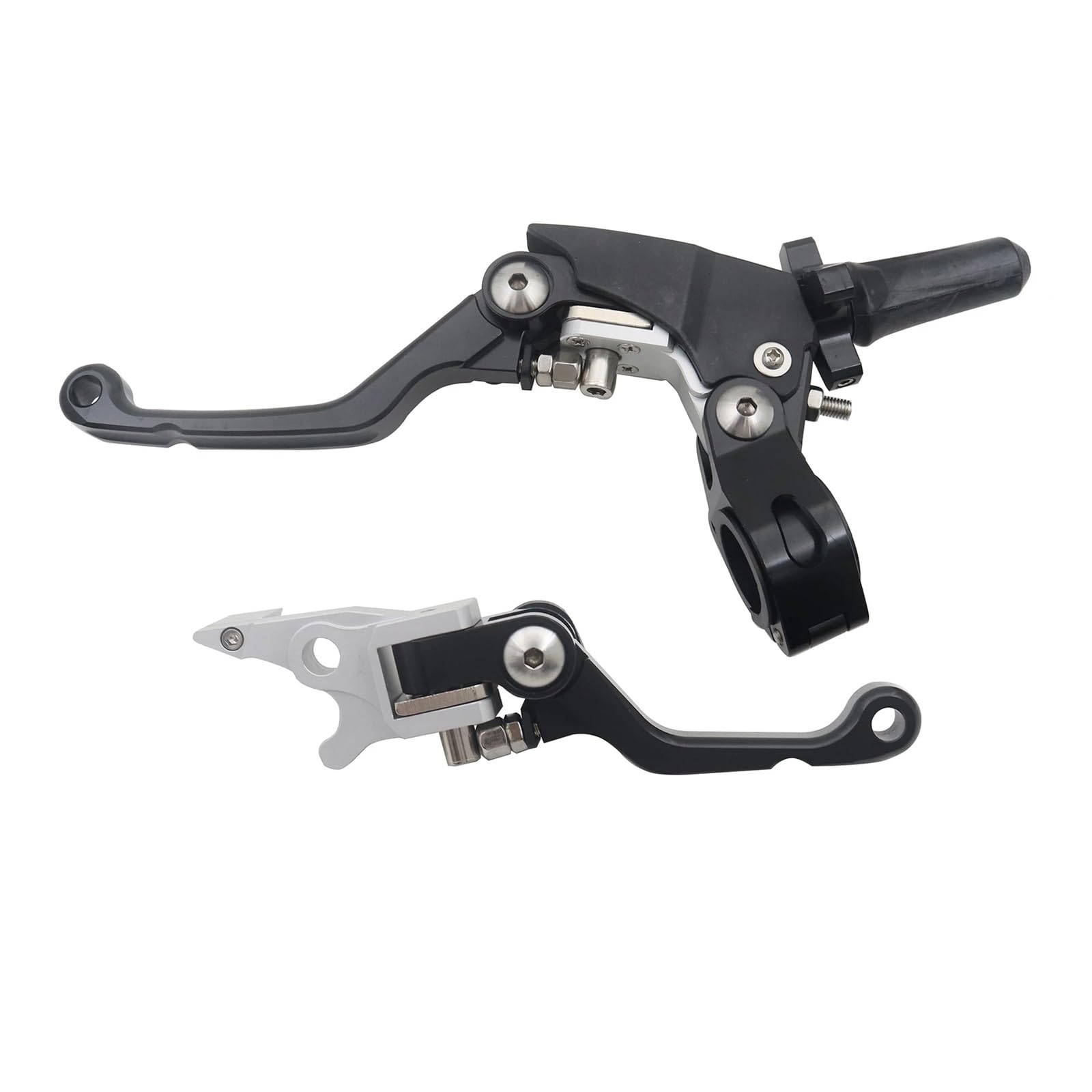 SGSsxdfgE Motorcycle Clutch Lever Motorcycle CNC Folding Clutch Brake Handle for Ho&nda CR125R CR250R CRF250X CRF450X CRF250R CRF450R CRF125F CRF150F 230F 250F(CQR Black Set)