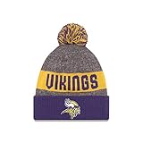New Era Minnesota Vikings NFL Sport Knit Hat With Pom