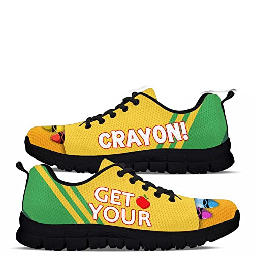 Teacher Get Your Crayon Sneakers Fashion Shoes, Teacher