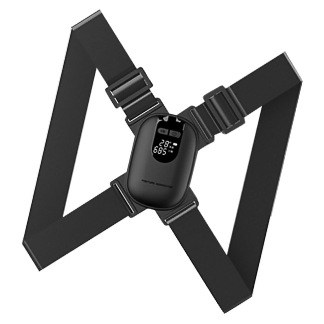 COLLBATH 1 Set Posture Belt Belts for Brace Straightener Posture Reminder Tennager Posture Trainer Body Posture Lumbar Posture Brace Posture Strap Posture Band Abs Black