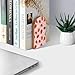 Plump Red Strawberry Flowers Book Ends Decorative Wood Bookends for Shelves Kids Room Desk Home Office Book Stoppers for Magazines,Books, DVDs, 1 Pair/2 Pieces(5x3.1 in)