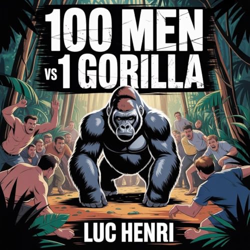 100 Men Vs. 1 Gorilla Audiolibro Por Luc Henri arte de portada