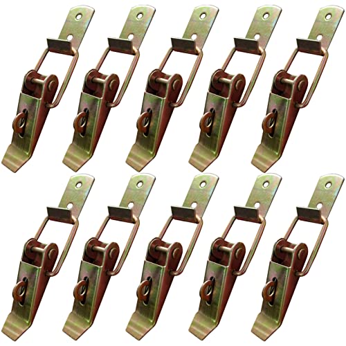 Fermeture à Levier, Rehausse Ridelle Remorque Fermeture Remorque Fermoir à Bascule Fermeture a Levier pour Tiroir, Levier de Verrouillage, Boîte à Outils, Placard, Armoire, Boîte 10 Pièces