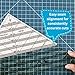 Cleary Perfect Slotted Trimmer A2 by New Leaf Stitches – Quilting Ruler Template and Stencil for Cutting All Sides of Larger Half Square Triangles – 6 Slotted Sizes 5.5 Inch to 10.5 Inch