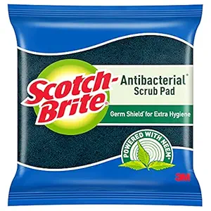 Scotch-Brite Anti Bacterial Scrub Pad with Neem* Power (Regular)- Pack of 10