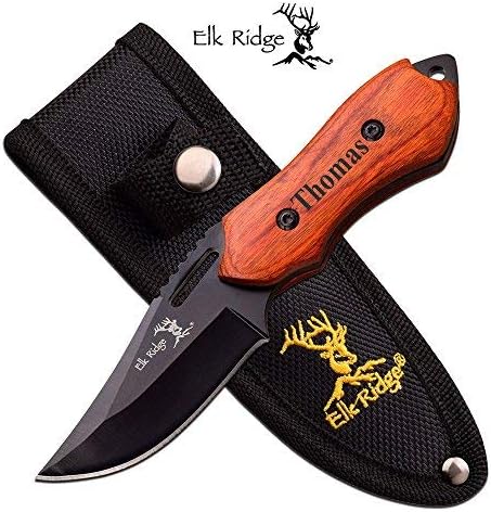 Forevergifts Free Engraving - Quality Fixed Blade Knife 6" Overall
