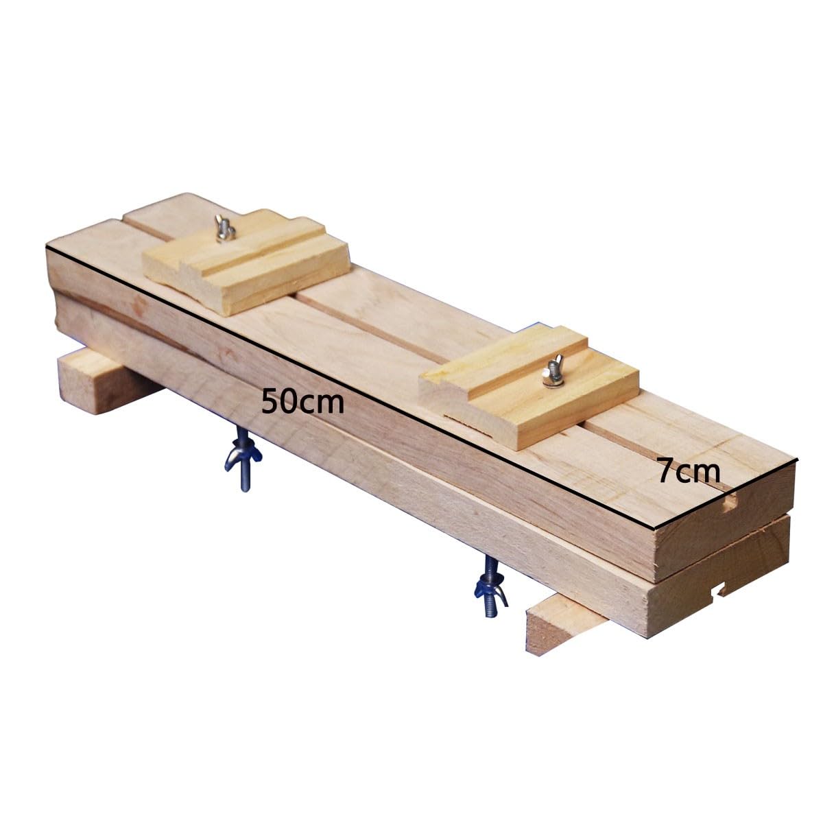 A Doppio Strato Supporto per Pietra per affilare in Legno per affilare in Legno, Antiscivolo, Regolabile Supporto Pietra focaia Stabile Supporto per Pietra affilatrice, 50x7cm