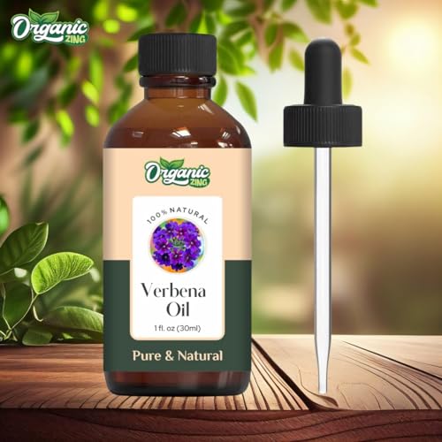 Image of Organic Zing Verbena Essential Oil Pure & Natural for Skin, Face, Hair Care, Aromatherapy, Diffuser, Conditioner 30ml /1.01fl oz