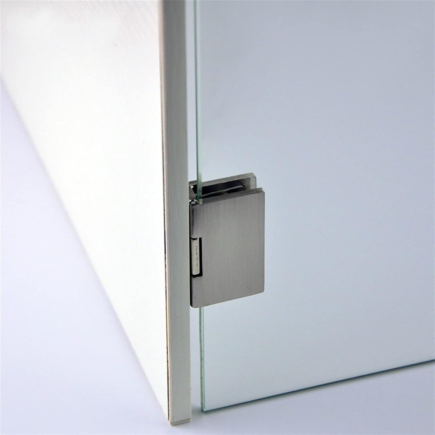 Hinges 1 Pcs Free Opening Wine Cabinet Cabinet Glass Hinge Furniture Hardware Accessories Cake Cabinet Glass Hinge (Color : Large Square)