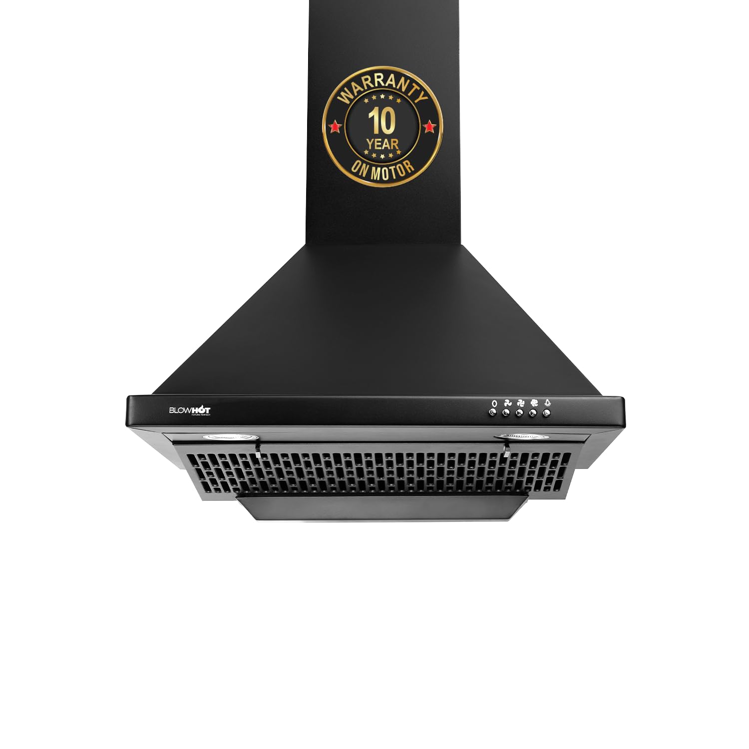 BLOWHOT 60 cm 1200 m/h Airflow Kitchen Chimney, 3 Speed Push Control Filterless Technology, LED Lights, 10-Year Motor Warranty by Blowhot - EVA S BPC