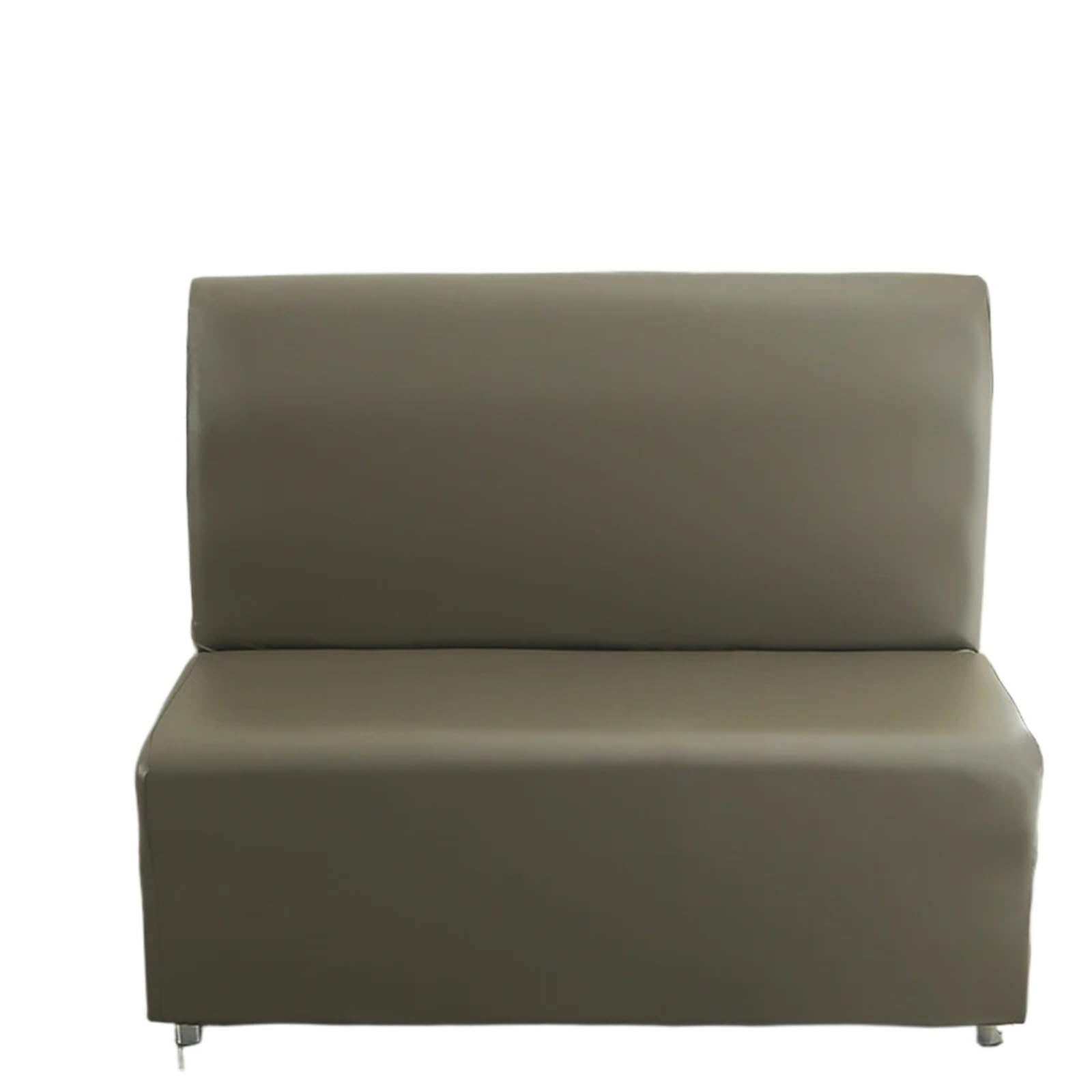 GCYEIDMA Faux Leather Sofa Cover All-inclusive Armless Sofa Cover PU Leather Spandex Couch For Hotel Restaurant Home Internet Bar Cafe Stretch Slipcover