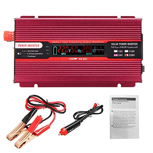 Onduleur 2000W transformateur 24V 220V onde sinusoïdale modifiée pour kit solaire - 2