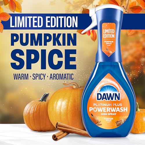Image of Dawn Powerwash Spray, Dish Soap, Dishwashing Liquid, Pumpkin Spice, 1 Starter Kit, 16 Fl Oz