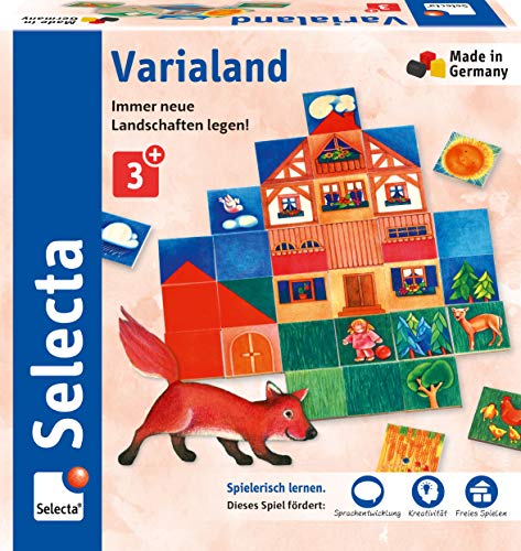Preisvergleich Produktbild Selecta 63021 Varialand, Legespiel aus Holz, Schmidt Spiele