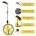 Zozen Measuring Wheel in Feet and Inches, Mechanical/Double Collapsible/One Key to Reset/Kickstand to Keep Stand/Starting Point Arrow and Cloth Carrying Bag, 0-9,999 Ft Measure Wheel.