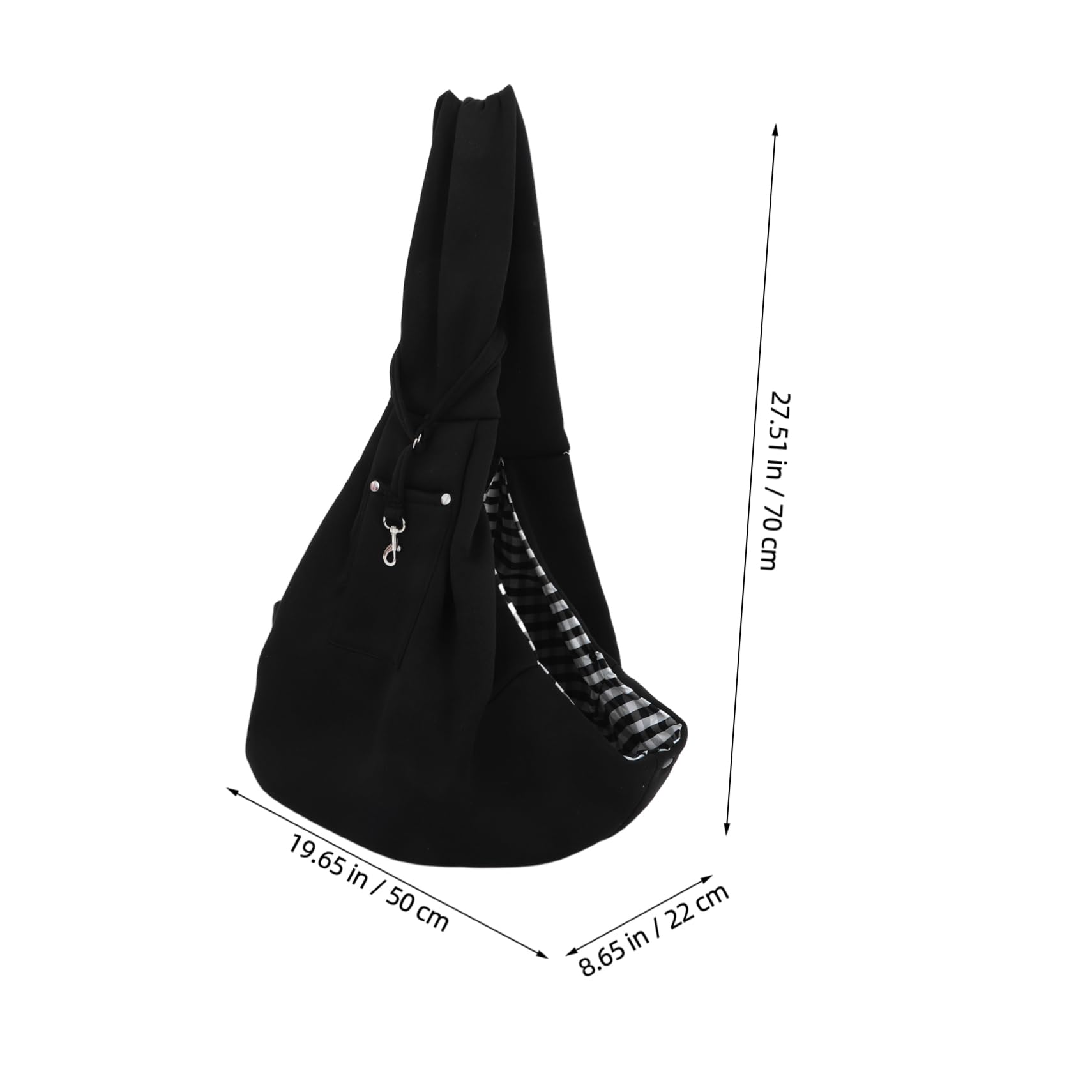 BESPORTBLE Dog Sling Carrier: Bearded Dragon Carrier Sling for Outdoor Travel Breathable Small Animal Carry Bag for Guinea Pig Hedgehog Black