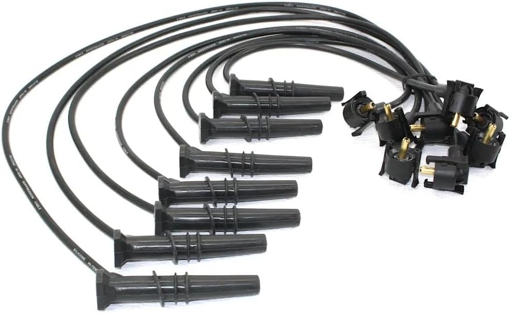 Rareelectrical New Spark Plug Wire Compatible With Ford Lincoln Mercury F-150 Xlt 8 Cyl 4.6L F-150 Base 8 Cyl 4.6L E-150 Econoline Base F-250 Lariat 1996-1999 By F8pz12259la