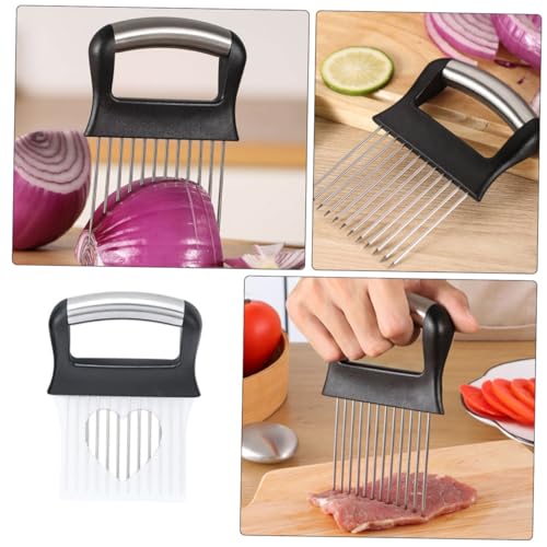 Sujeta cebolla de acero inoxidable UKCOCO para cortar miniatura 3