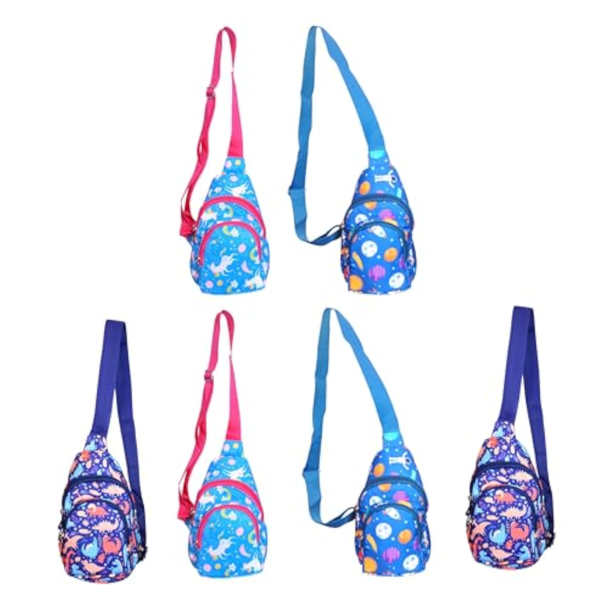 Wing Unicorn Waist Bag for Kids, 6 Piece Combo