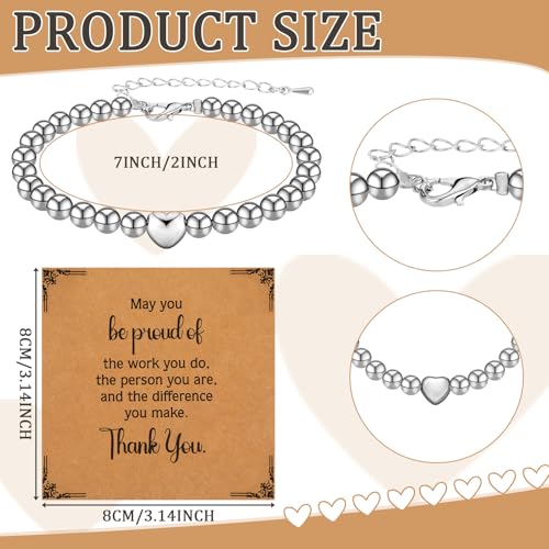 20 Pcs Inspirational Gifts for Women Bracelet Bulk Housekeeping Appreciation Gifts Charm Bracelets Employee Motivational Bracelets for Coworkers Housekeepers3