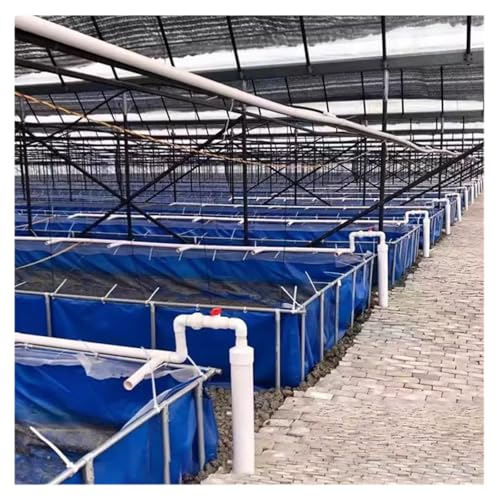 Estanque para peces portátil en lona resistente para combatir la sequía exterior 6