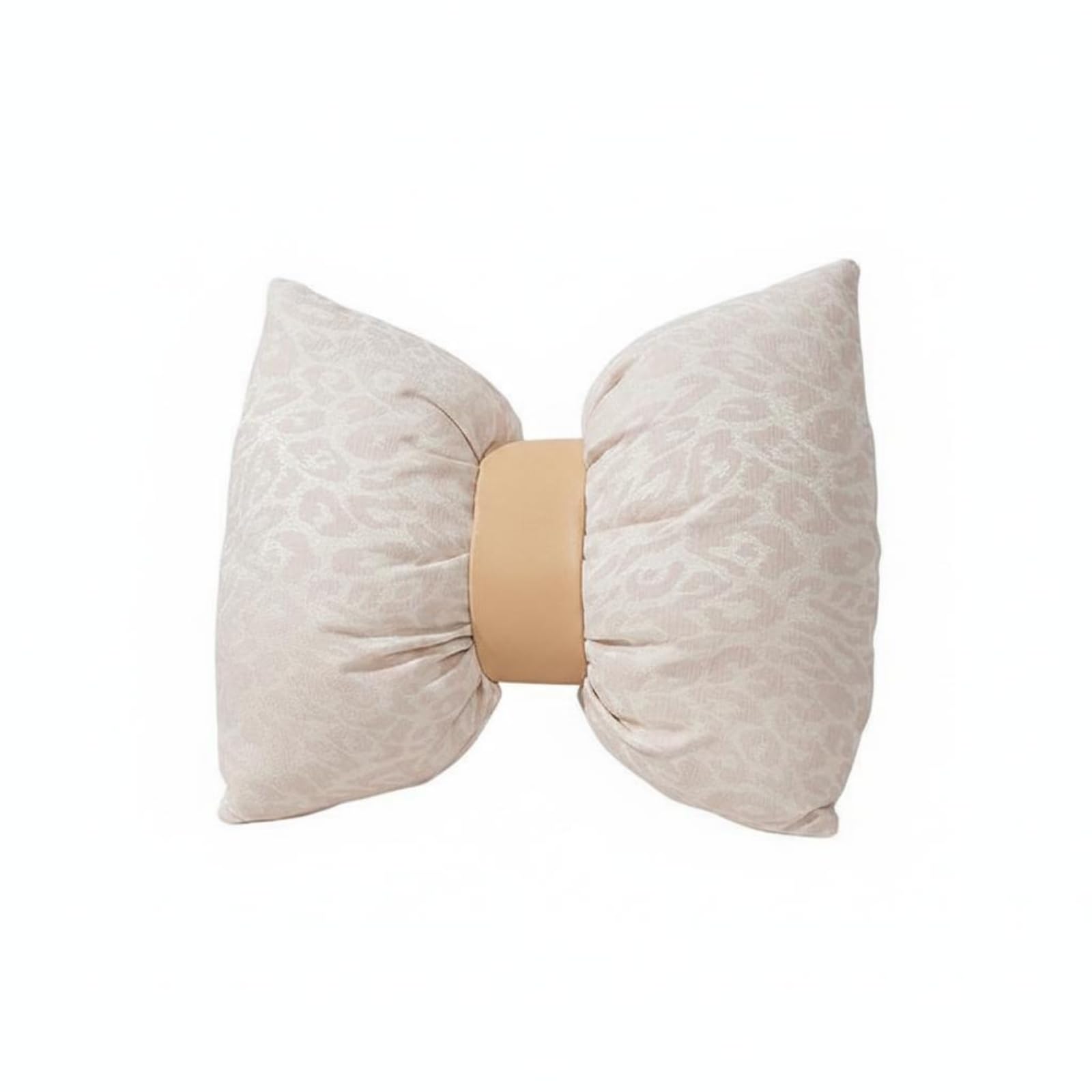 Bow Shaped Butterfly Sofa Cushion Large Leopard Print Cushion Soft Butterfly Pillow Textured, Beige | Decorative Nursery Pillows | Nursery Bedding-picture-52