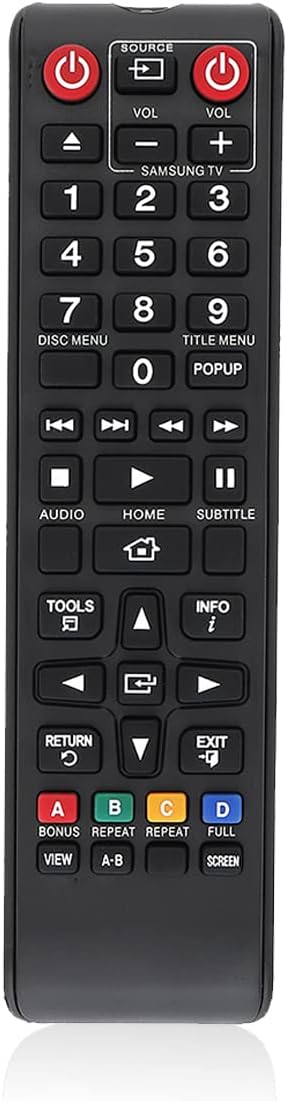 Remote Control Replacement Universal for Samsung DVD Blu-ray Disc Player AK59-00149A AK59-00172A AK59-00177A BD-HM59C BD-F5700/ZA BD-H5900/ZA BD-HM57C/ZA BD-J5100/ZA BD-J5700/ZA