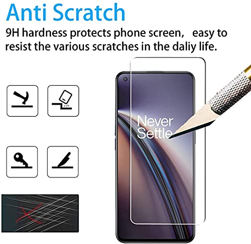 Image of ZARALA Tempered Glass Screen Protector Compatible for (Black) with Edge to Edge Coverage and Easy Installation kit (OnePlus Nord CE 5G)