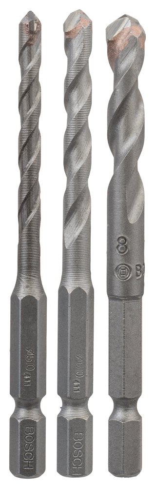 Bosch Profesional 3-częściowy zestaw wierteł do płytek ceramicznych HEX-9 Ceramic 5; 6; 8 mm