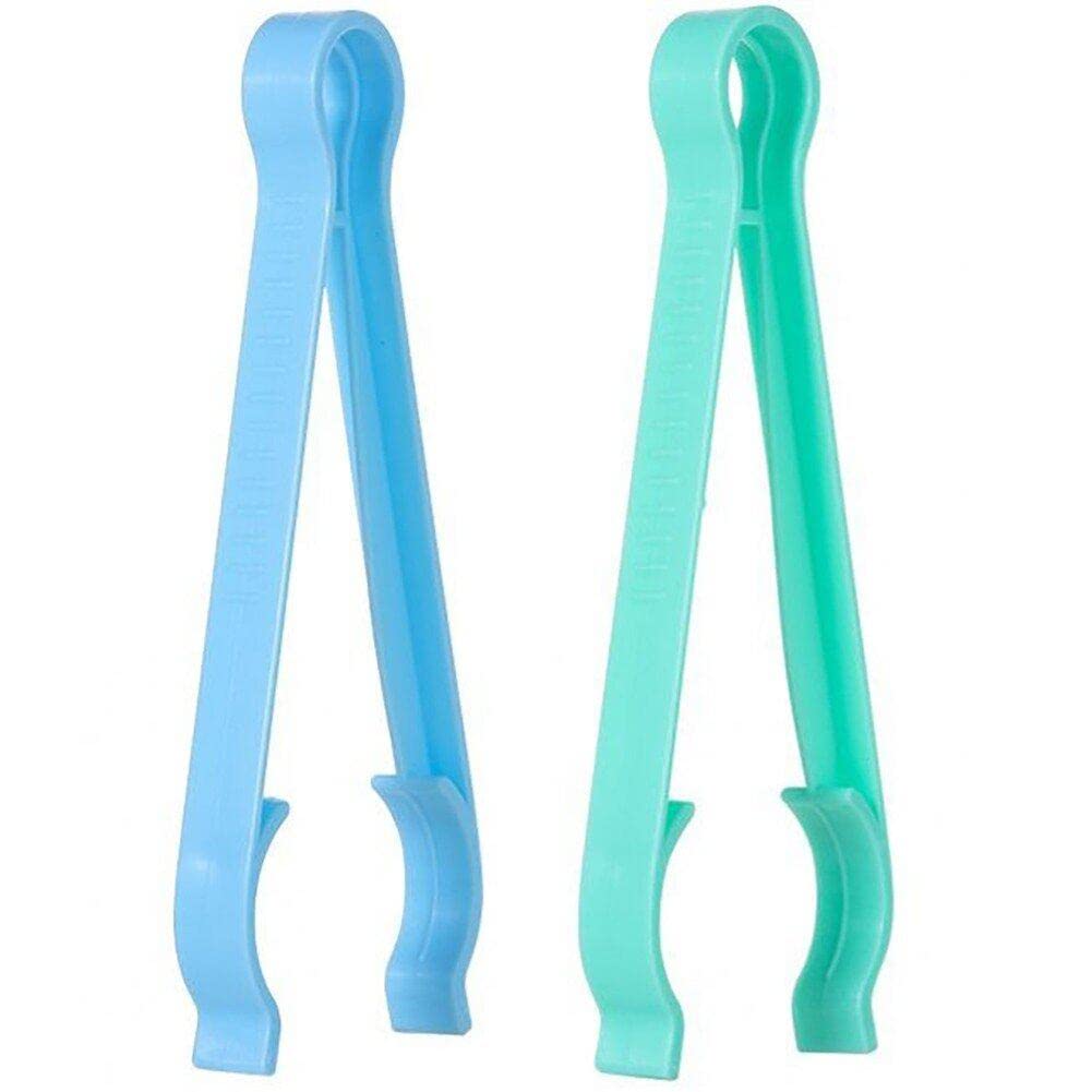 Pinze 2 Pezzi Pinze per Bambini Infantile per Alimentazione per Bambini Morsetto Clip per Biberon per Alimentazione di Latte Morsetto Clip di Ciuccio Anti -Slip