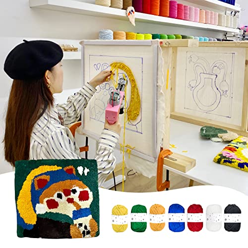 42 Tufting Yarn Kit，Besgeer Tufting Yarn For Rug Making, Acrylic Carpet Yarn For Tufting, Cut &Loop Yarn Kit, Perfect Tufting Yarn Beginner Kit For For Adults Kids #TOP2