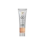 IT Cosmetics CC+ Cream Travel (Neutral Medium) - Natural Full Coverage Foundation With SPF 50+, Color Corrector & Anti-Aging Hydrating Serum, Hyaluronic Acid + Peptides, Up To 24H Wear - 0.4 fl oz