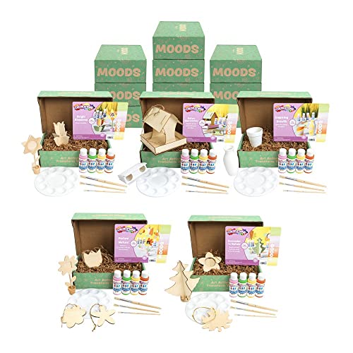 Colorations Moods, Social Emotional Learning Art Kits, Renewing, 5 Different Activity Painting Kits, 3 of Each, 15 in Total, Painting Craft All Ages