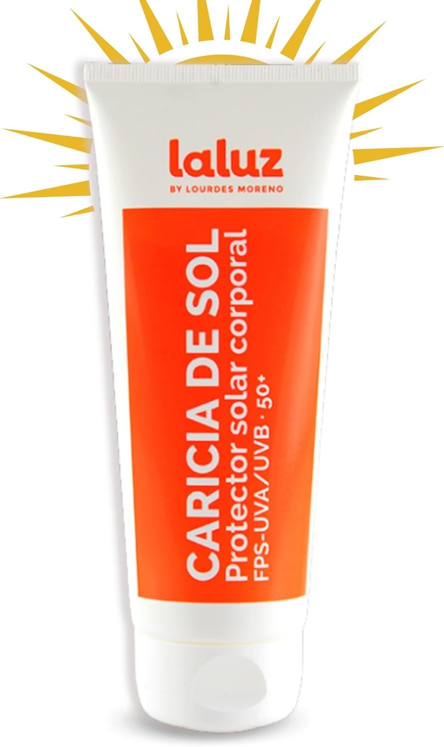 Lourdes Moreno | Protector Solar Corporal FP50+ enriquecido con Ácido Hialurónico y Colágeno | Crema Solar Resistente al Agua con protección UVA/UVB | 200 ml