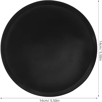 INOOMP Drum Mute Pad Silicone Noise Reduction Mat for Electric and Acoustic Drums Black Small round Shock-absorbing Accessories
