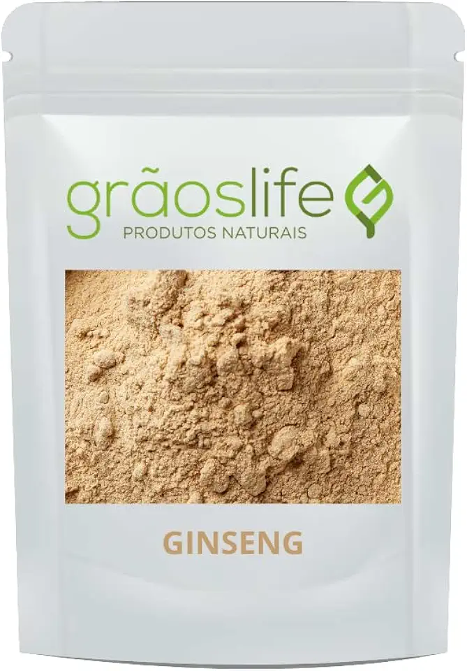 Ginseng em Pó 100% Puro Importado 500gr - Grãos Life