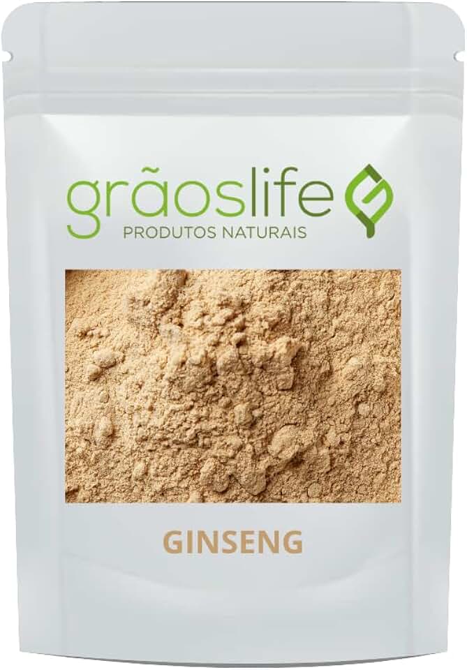 Ginseng em Pó 100% Puro Importado 500gr - Grãos Life
