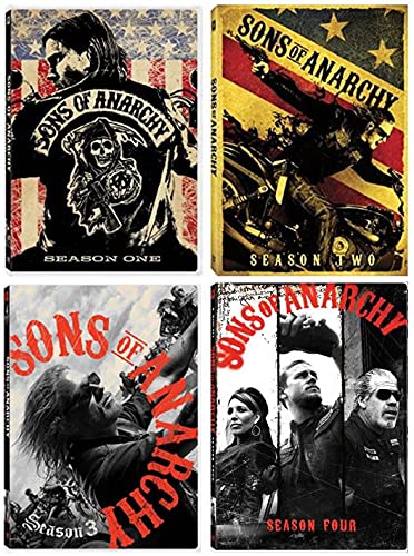 Sons of Anarchy: The First Four Seasons DVD Collection – The Complete First, Second, Third & Fourth Seasons (Season 1 / Season 2 / Season 3 / Season 4) [FX TV Show]