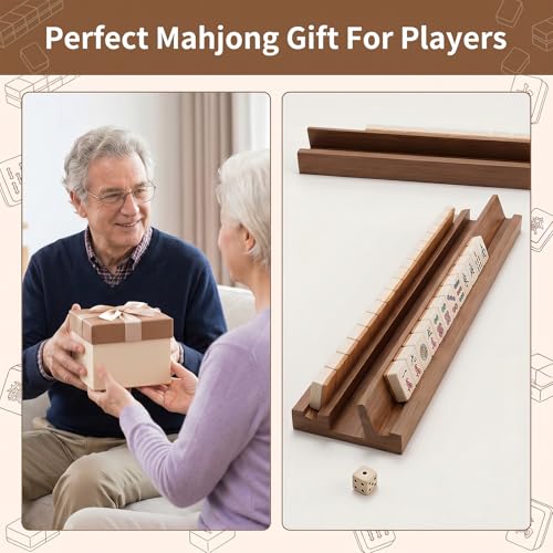 Set de 4 lectores de línea para Mahjong color rosa miniatura 6
