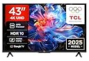 TCL 43V6C TV 43'' 4K UHD Smart LED TV, 4K HDR, Google TV con design senza bordi (Dolby Audio, Motion Clarity, compatibile con Google Assistant e Alexa)
