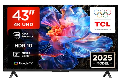 TCL 43V6C TV 43'' 4K UHD Smart LED TV, 4K