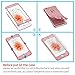 ORETECH Compatible with iPhone 6 Case, iPhone 6s Case, with [2X Tempered Glass Screen Protector] Full Body Heavy Duty Shockproof Anti-Scratch Rubber Silicone Case for iPhone 6/6s 4.7 inch - Rose Gold