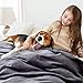 Bertte Plush Throw Super Soft Fuzzy Warm| 330 GSM Lightweight Fluffy Cozy Luxury Decorative Stripe Blanket for Bed Couch - 50
