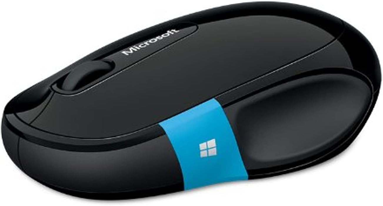Microsoft Sculpt Comfort Mouse - Black. Comfortable design, Customizable Windows Touch Tab, 4-Way Scrolling,Bluetooth Mouse for PC/Laptop/Desktop, works with Mac/Windows Computers : Electronics