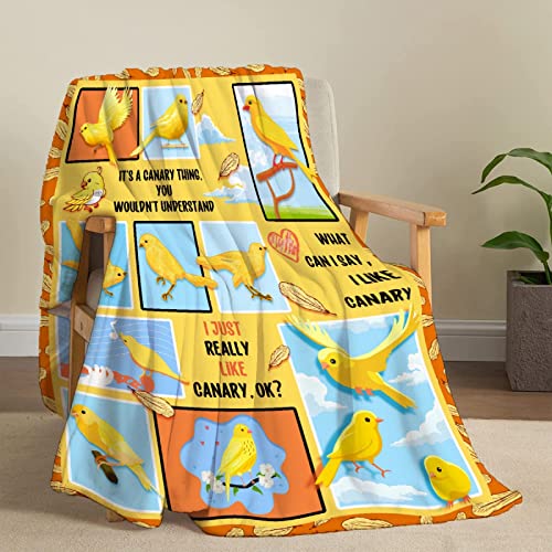 Canary Blanket Lightweight Soft Flannel Fleece Throw Blankets For Couch Bed Sofa Practical Gifts Small-Kid (50"X40") #TOP5