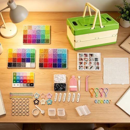 Actividades educativas en casa con este colorido kit de decoración de perlas hecho a mano 7