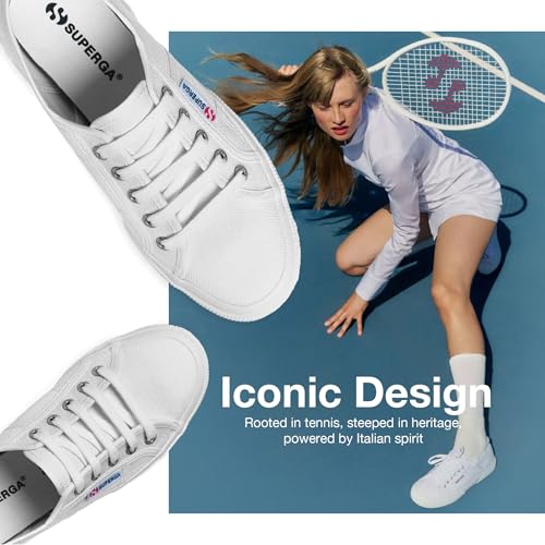 Image of Superga 2750 Cotu Classic Canvas Sneakers for Men & Women - Iconic Italian Men's and Women's Tennis Shoes with Breathable Upper, Non Slip Rubber Sole