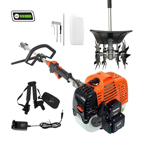 SAKAWA Motozappa Avviamento Elettrico Multifunzione 52,7cc