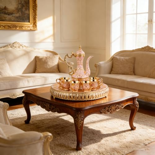 Service à thé décoratif rétro haut de gamme pour salon